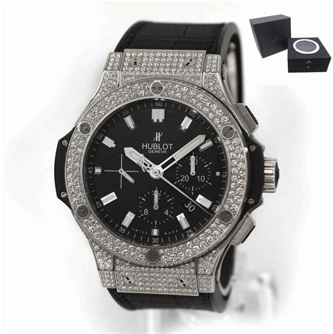 hublot diamond black|hublot watch with diamonds.